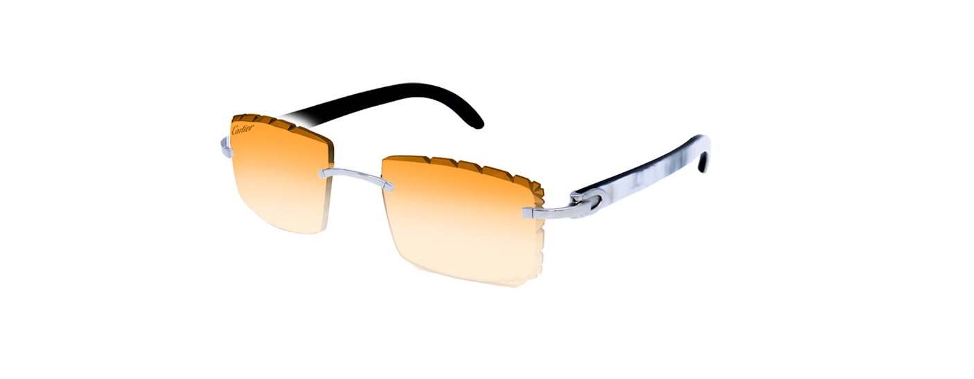 Cartier Genuine Horn Sunglasses - Orange