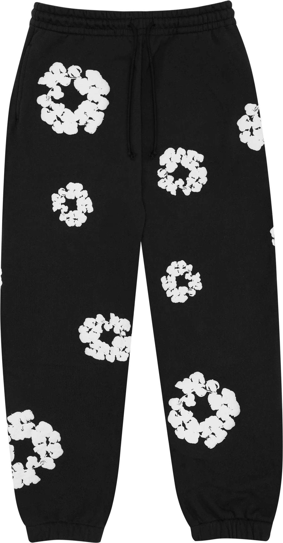 Denim Tears Cotton Wreath Sweatpant Black/White