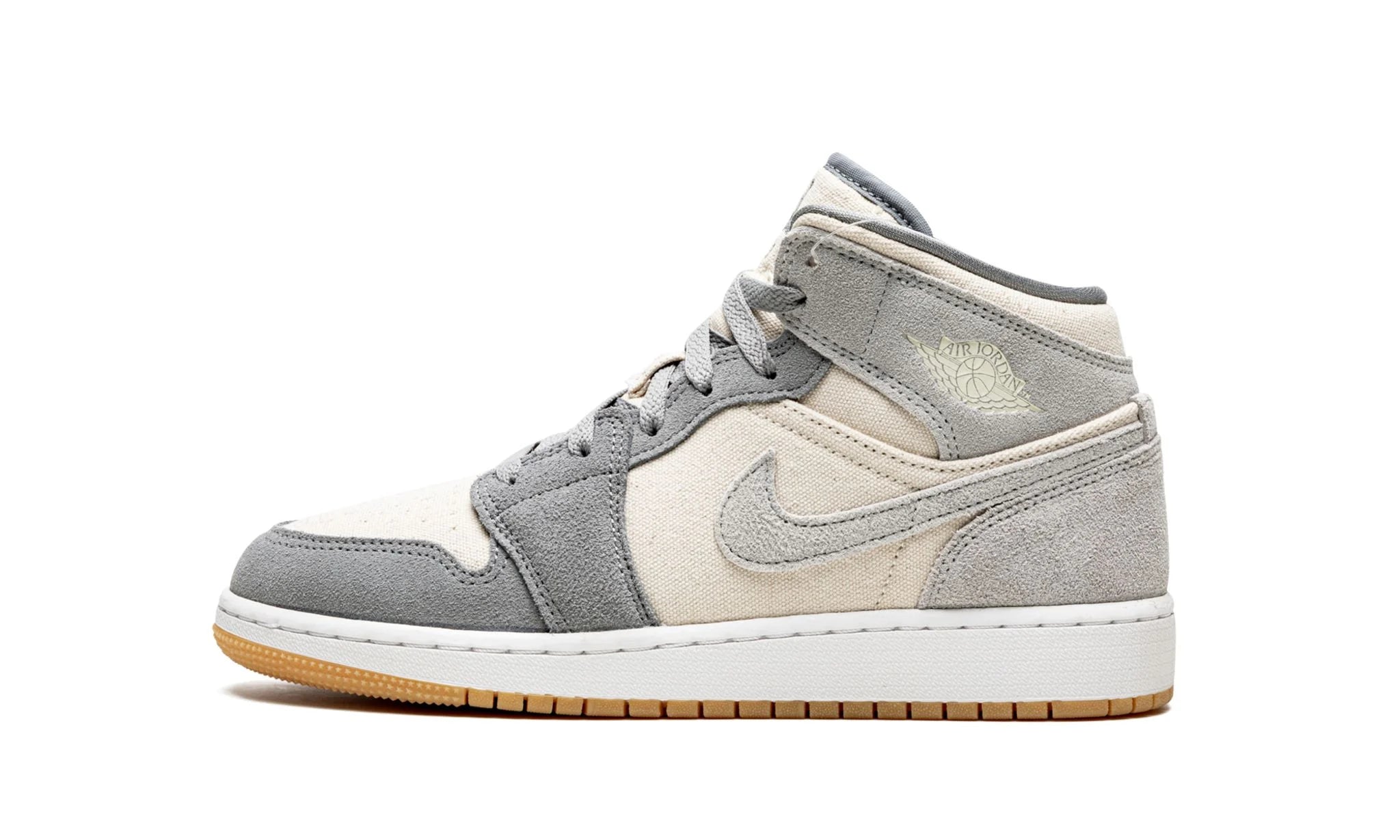 Air Jordan 1 Mid SE "Coconut Milk Particle Grey" (GS)