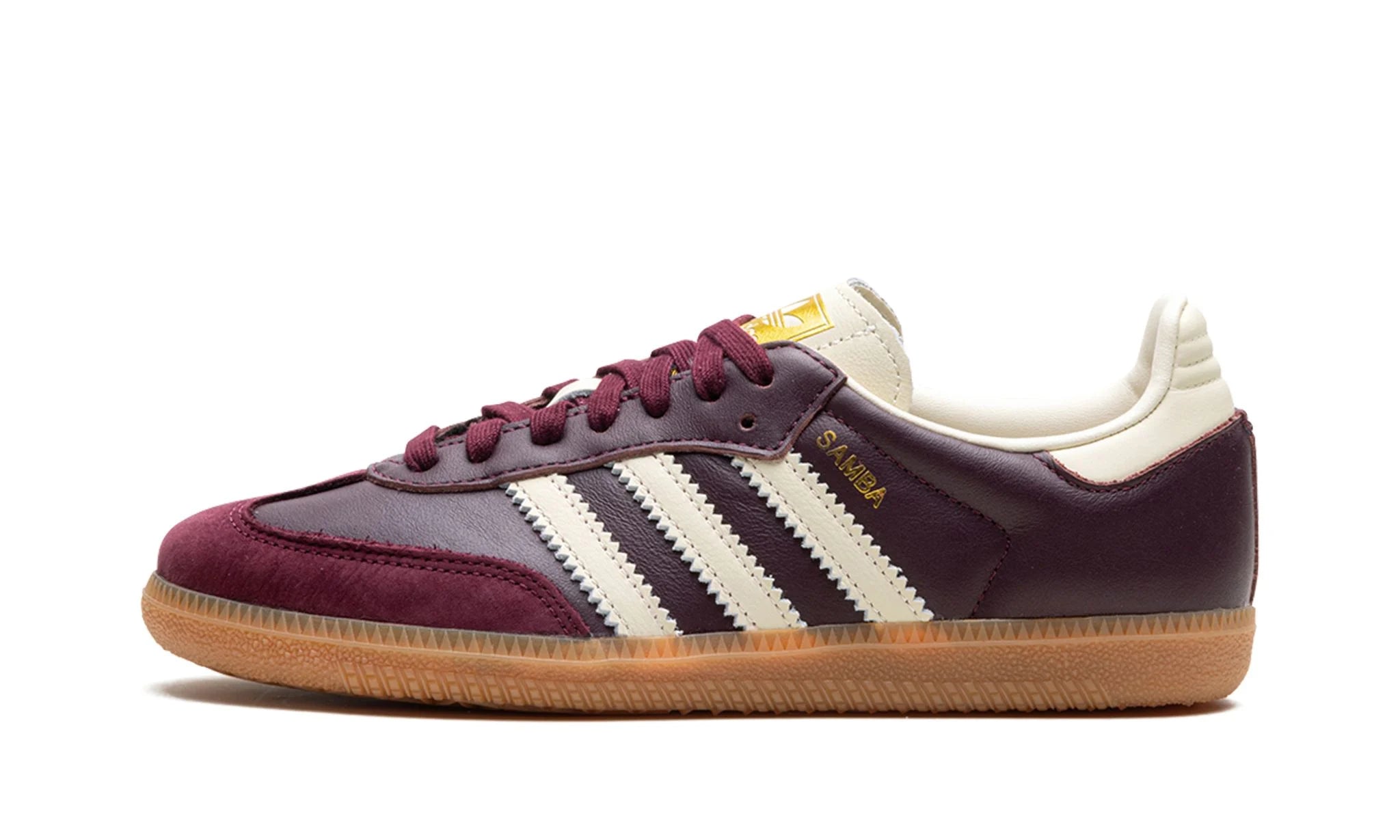 Adidas Samba OG Maroon Gold Metallic