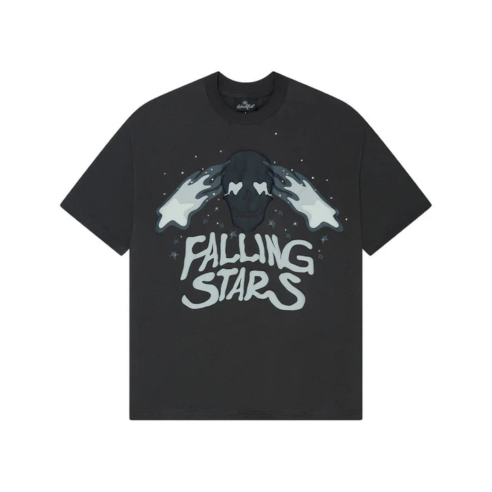 Broken Planet Falling Stars T-Shirt Soot Black