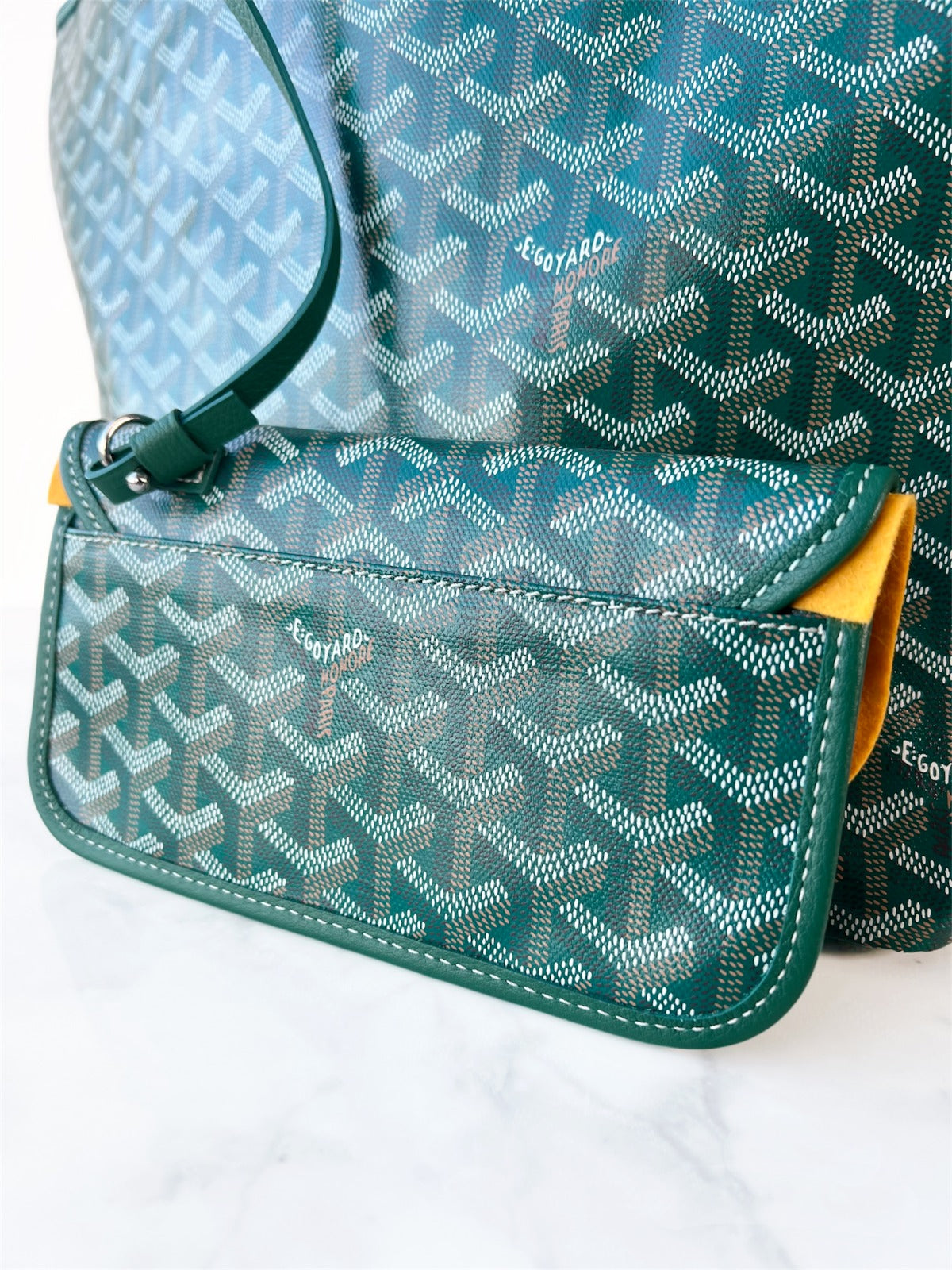 Goyard Green Goyardine Saint Louis PM Bag