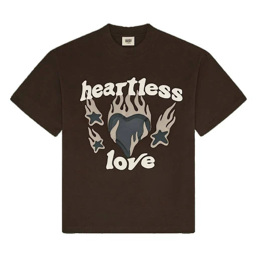 Broken Planet Heartless Love T-Shirt Mocha Brown