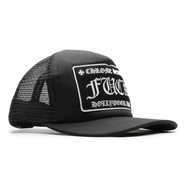 Chrome Hearts CH Hollywood Trucker Hat Black