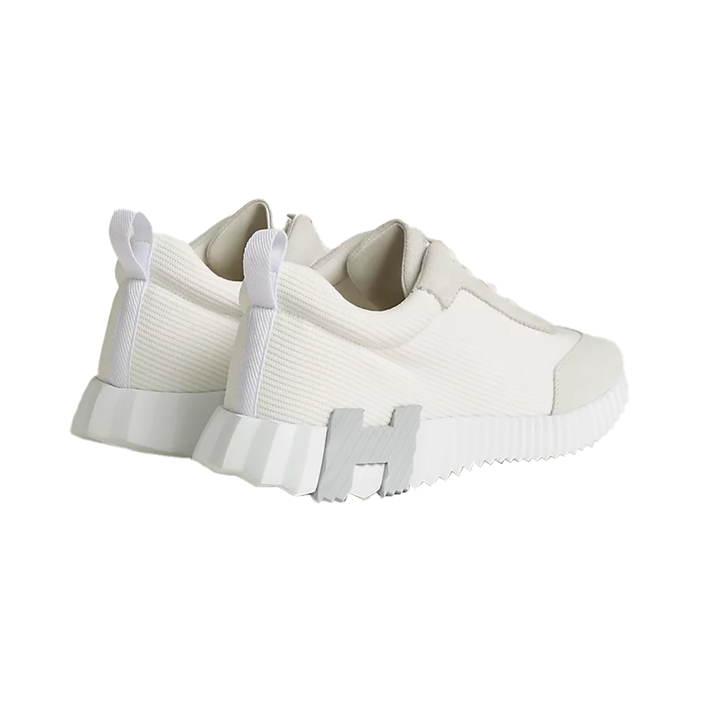 Hermes Bouncing Handmade Sneaker White / Grey Logo