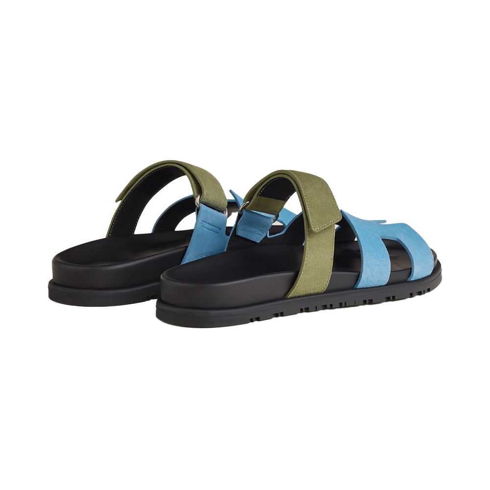 Hermes Chypre Sandal Bleu Cameo/Vert Celadon