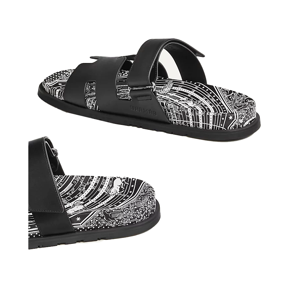 Hermes Chypre Sandal Special Edition - Black/White