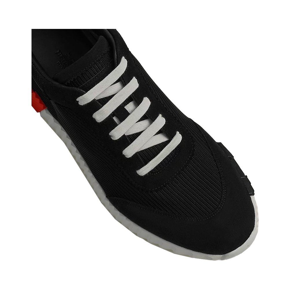 Hermes bouncing sneaker black / orange logo