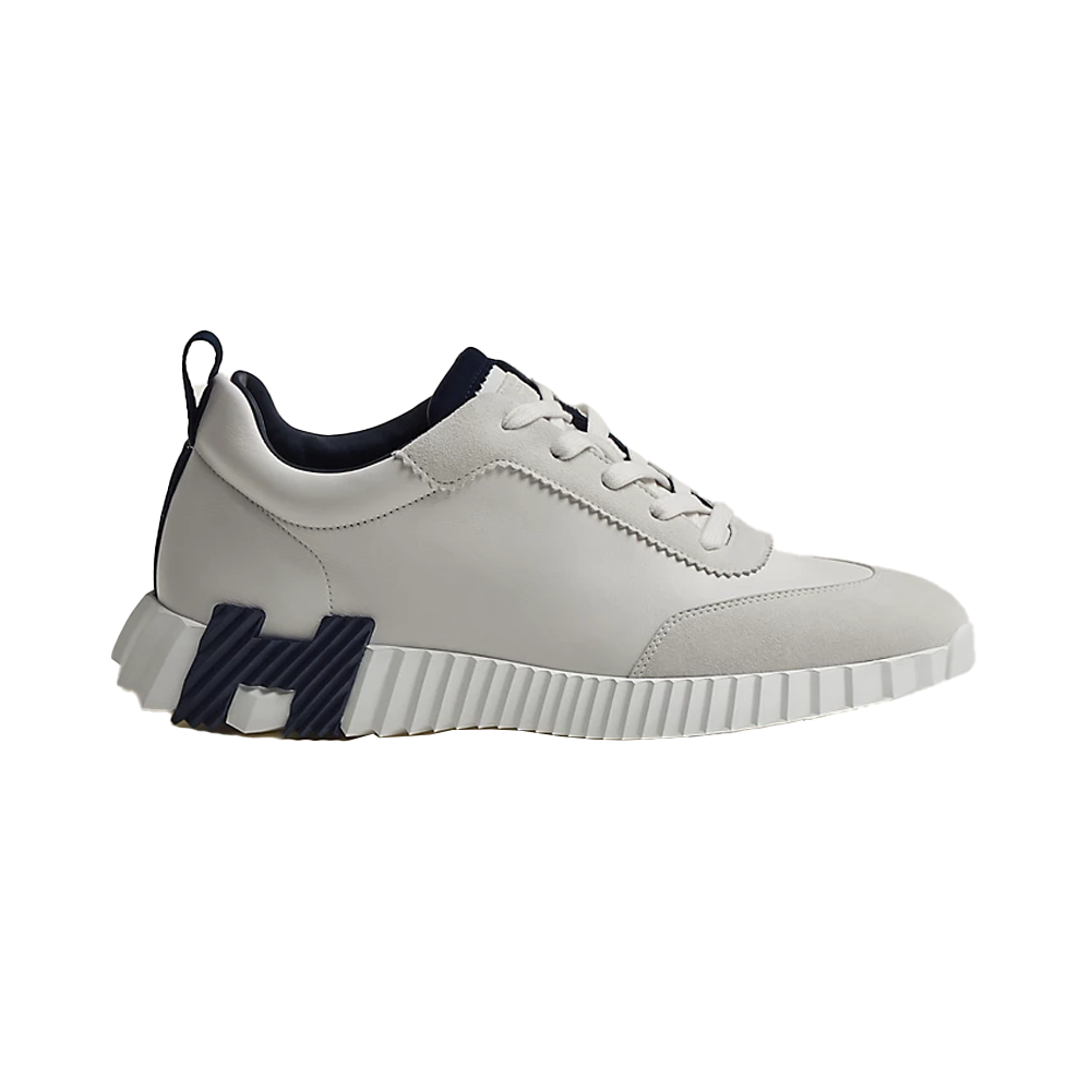 Hermes bouncing sneaker white & black logo