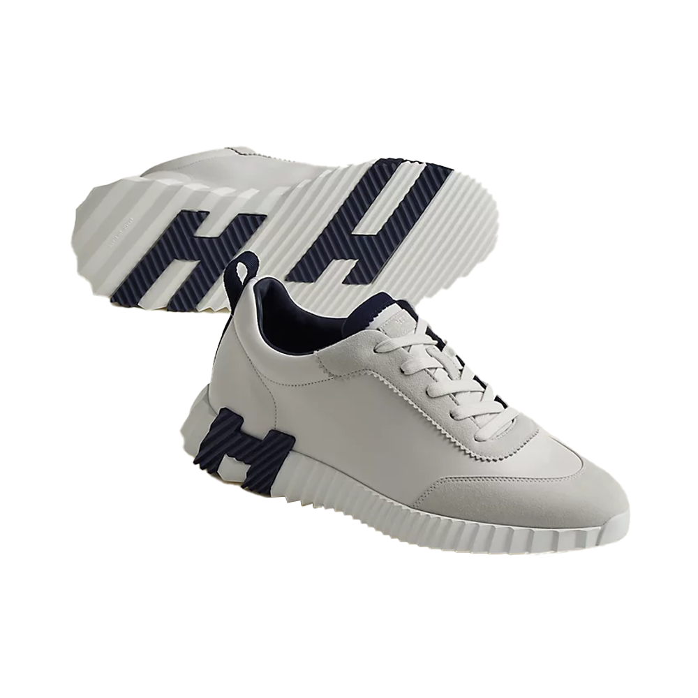 Hermes bouncing sneaker white & black logo