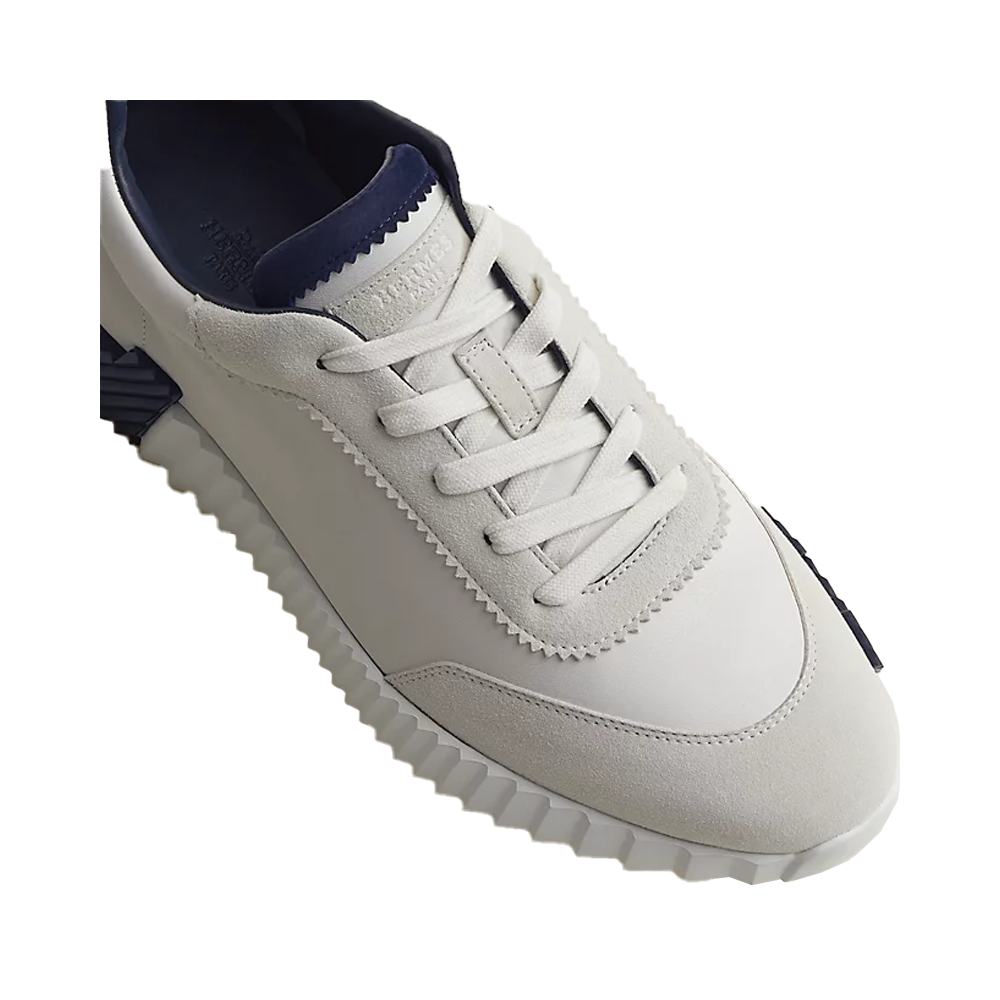 Hermes bouncing sneaker white / black logo