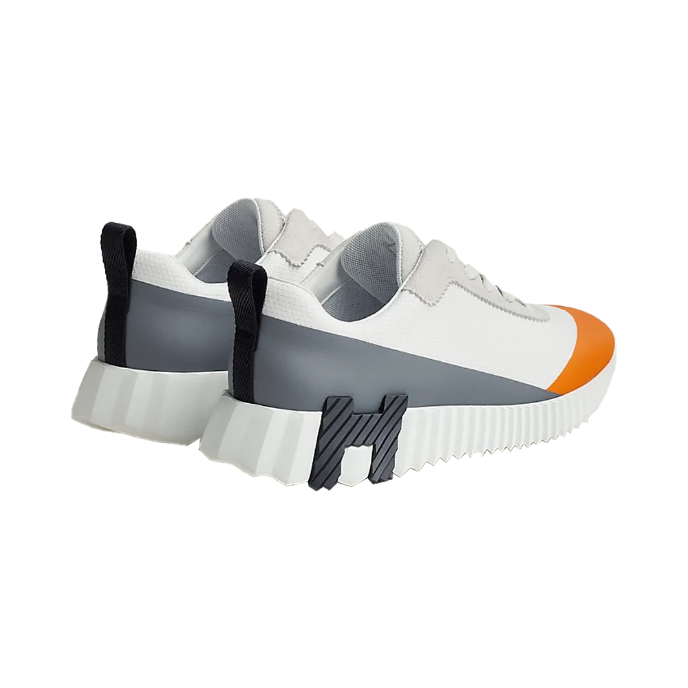 Hermes bouncing sneaker white/orange/grey black logo