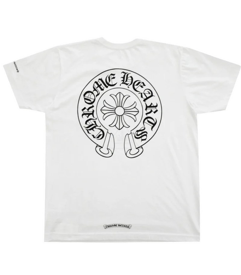 Chrome Hearts Horseshoe Logo H/S Tshirt White