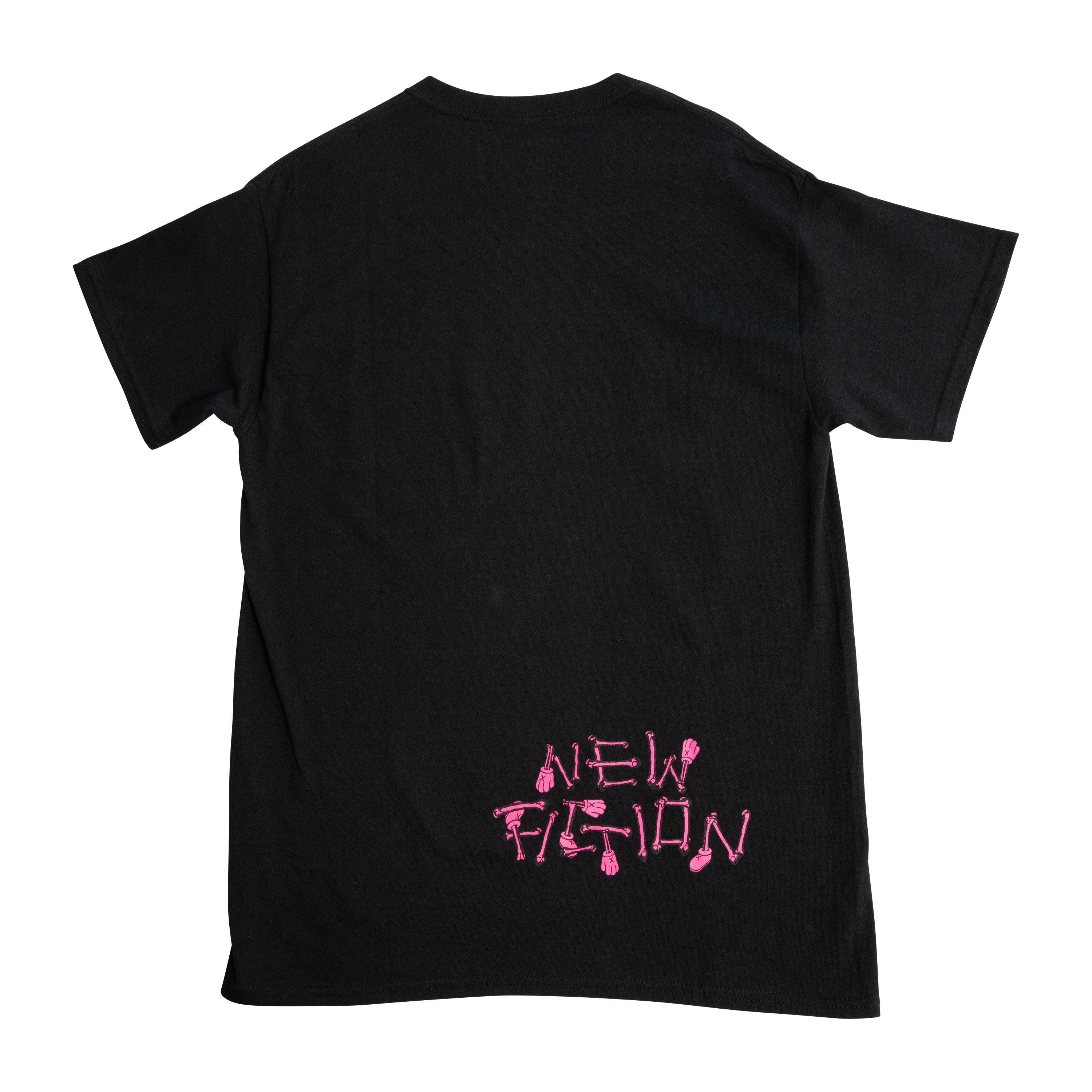 Kaws Skeleton New Fiction Black Pink