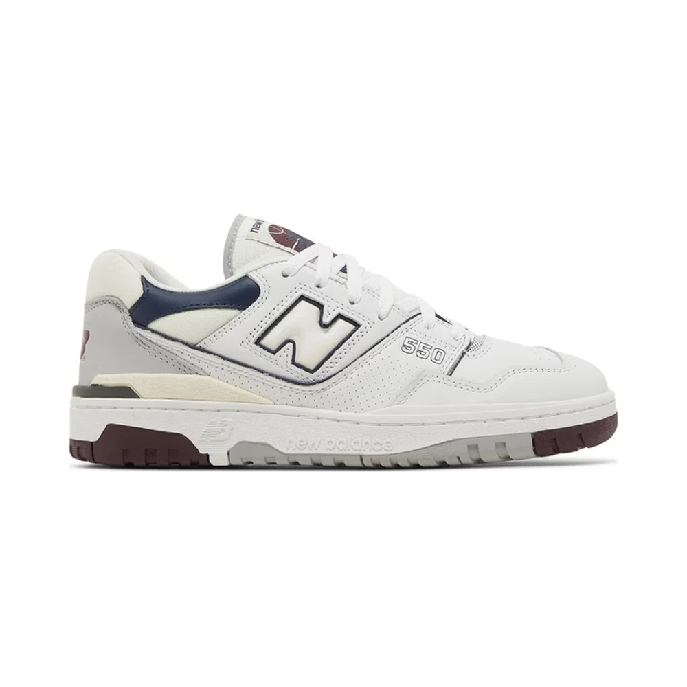 New Balance 550 White Natural Indigo Burgundy