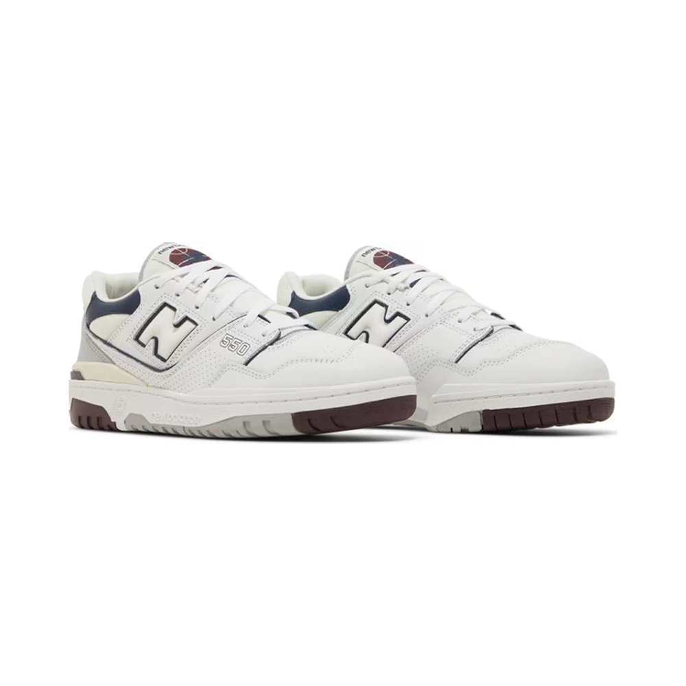 New Balance 550 White Natural Indigo Burgundy