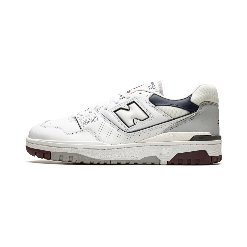 New Balance 550 White Natural Indigo Burgundy