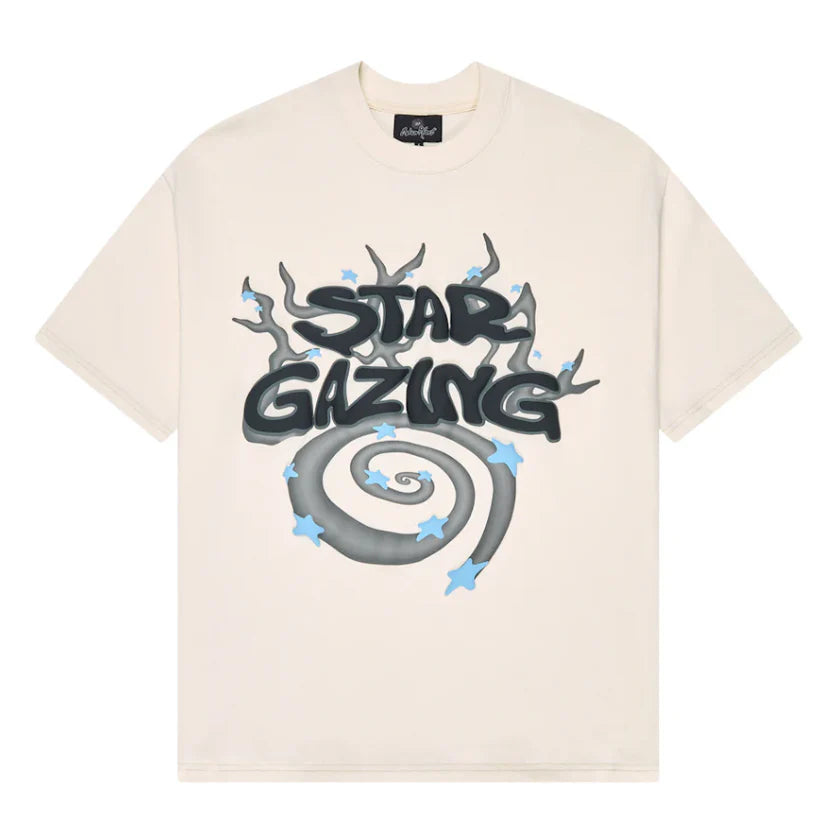 Broken Planet Tee Stargazing Vanilla White