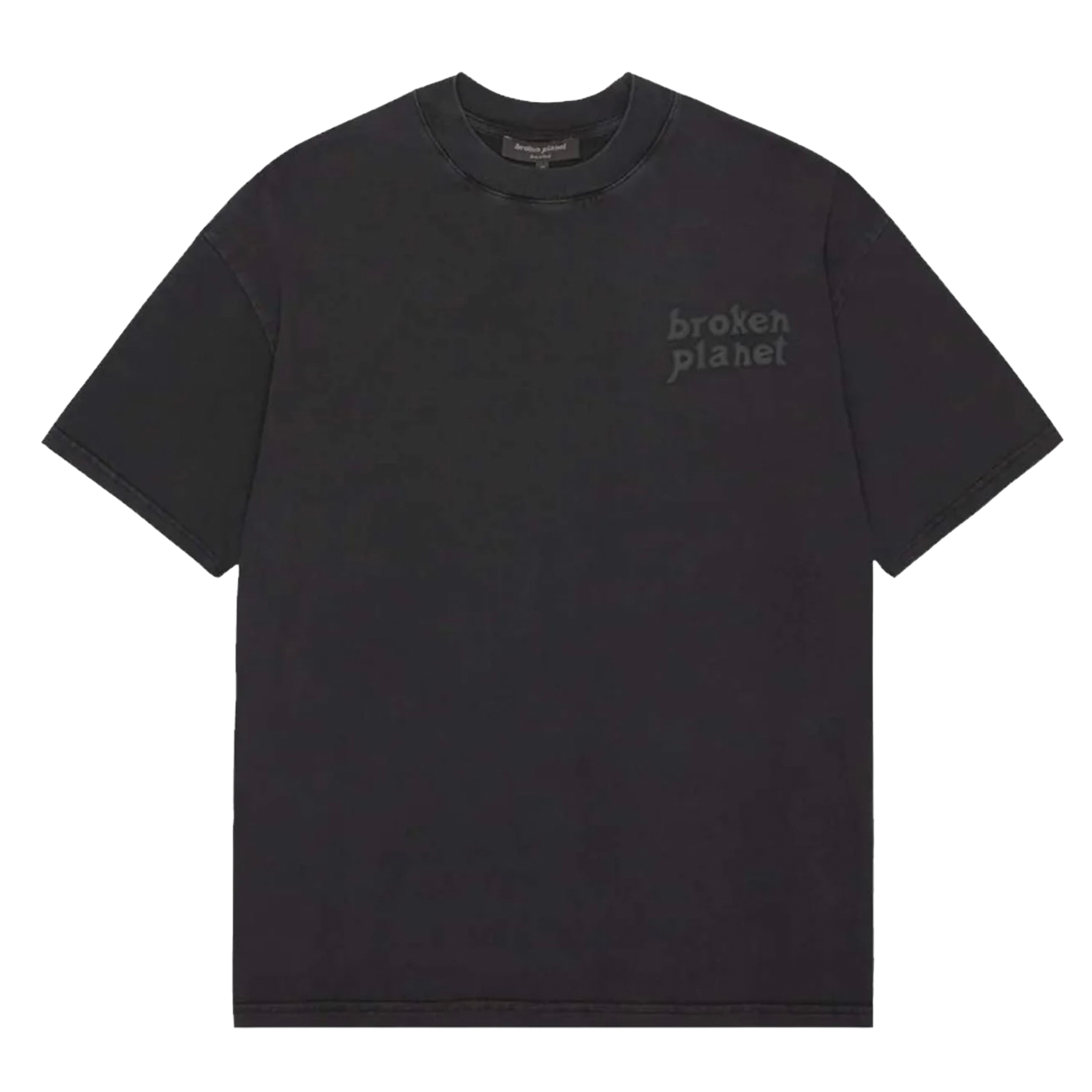 Broken Planet Basics T-shirt Washed Midnight Black