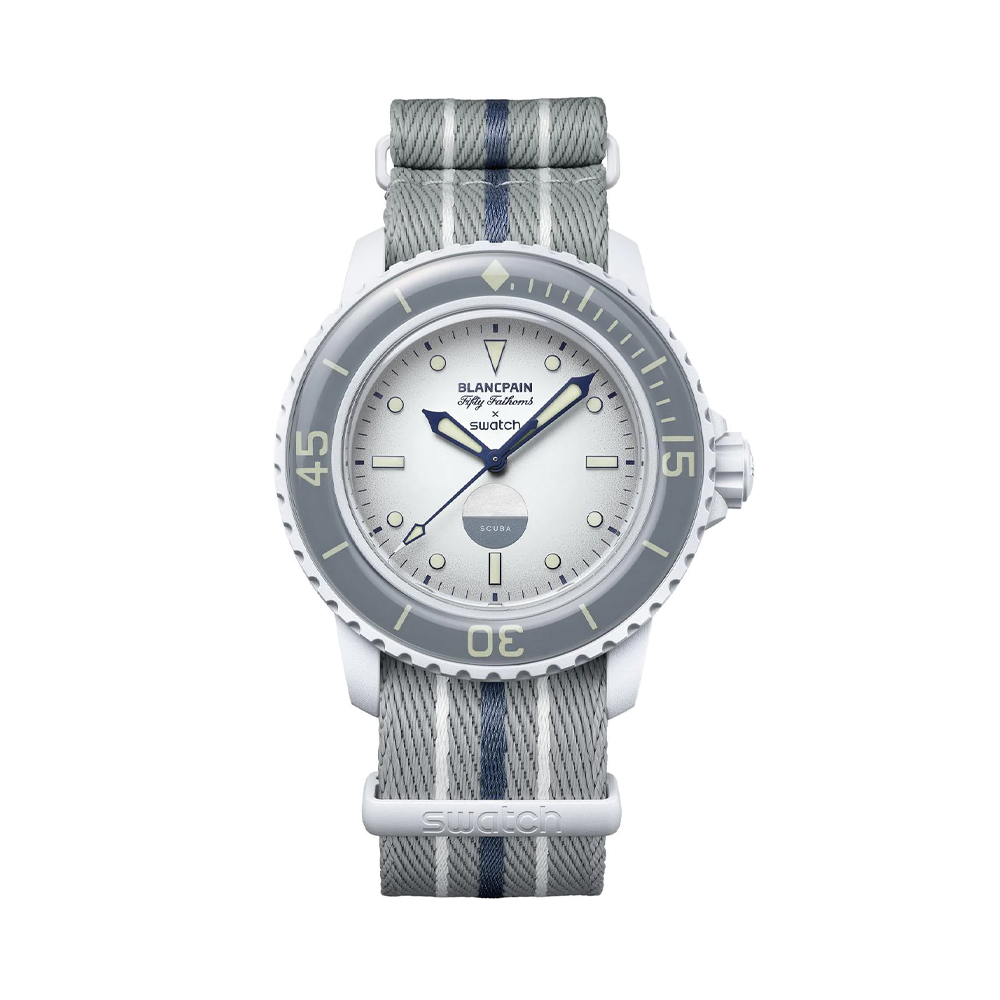 Swatch X Blancpain Antarctic Ocean Automatic Watch - Grey