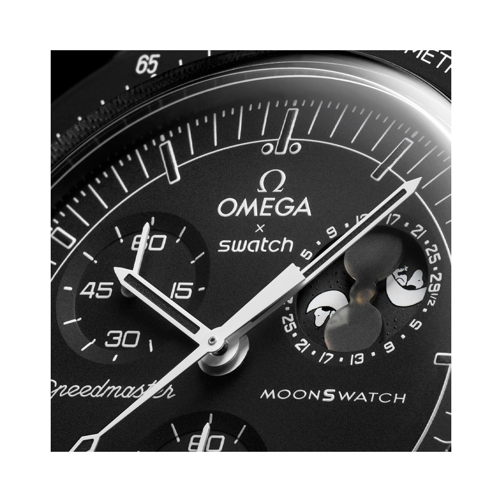 Swatch x Omega x Snoopy Black - Mission to the Moonphase - New Moon