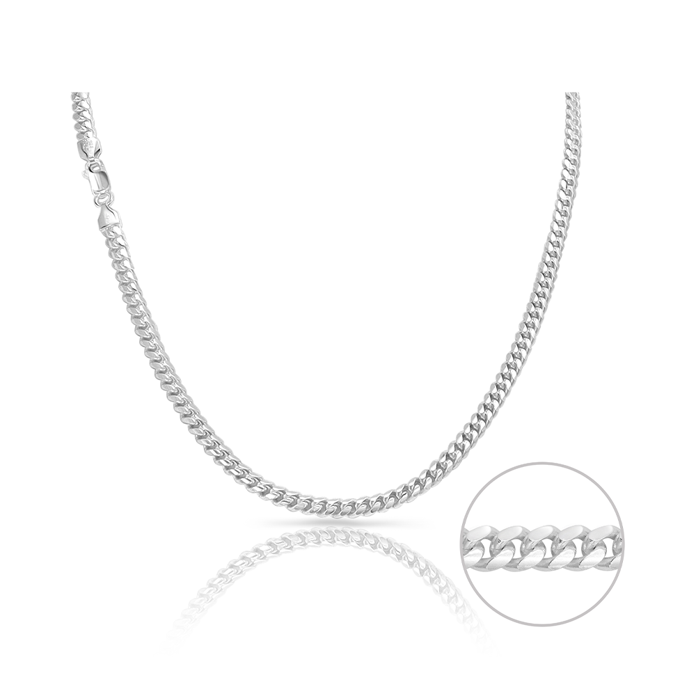 Taipan Cuban Link mm Necklace - Silver 925