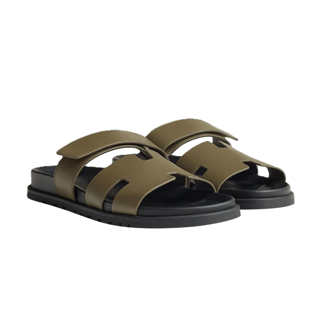 Hermes Chypre Sandal Olive Leather