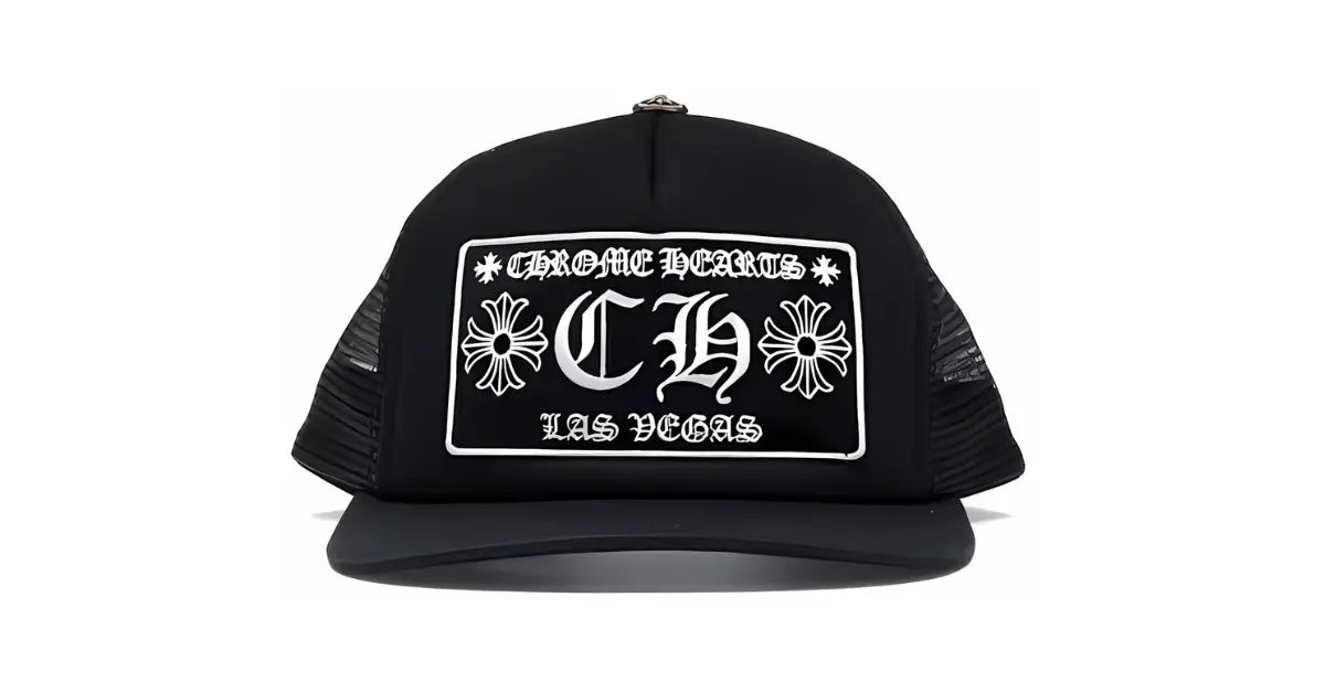 Chrome Hearts CH Las Vegas Trucker Hat Black