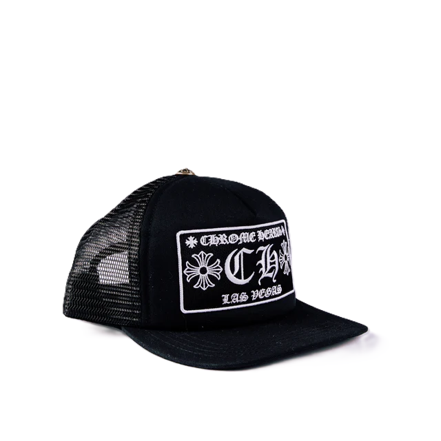 Chrome Hearts CH Las Vegas Trucker Hat Black