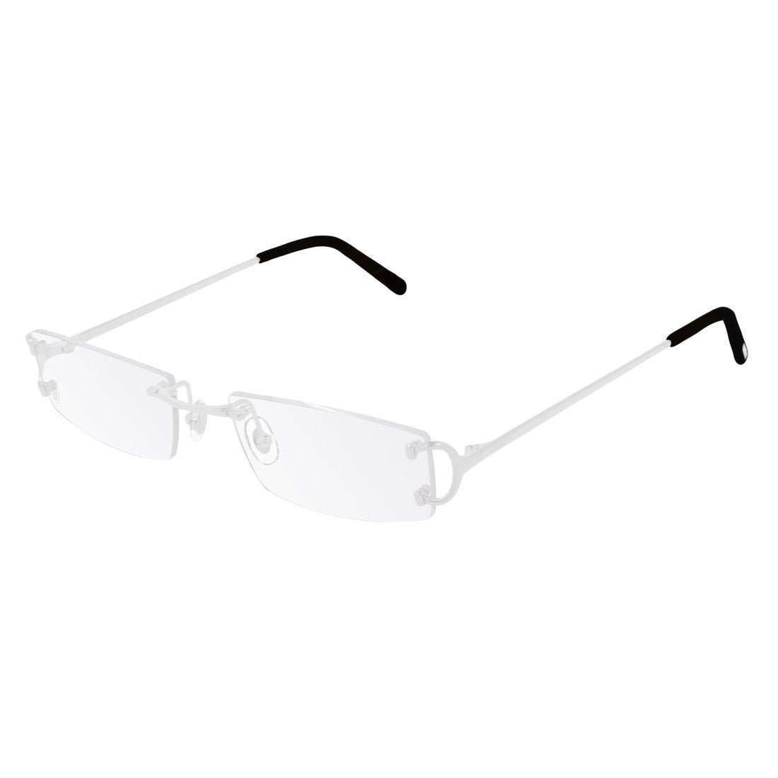 Cartier Sunglasses SIlver Frame CLEAR LENSE