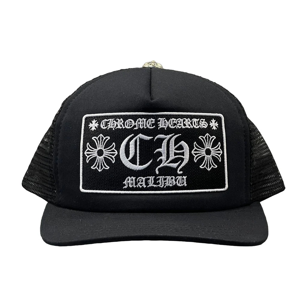 Chrome Hearts CH Malibu Trucker Hat Black