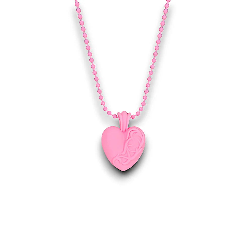 Chrome Hearts Silichrome Floral Heart Necklace Grailed Pink