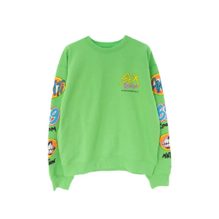 Chrome Hearts Matty Boy Sex Records Crewneck Sweatshirt Citrus