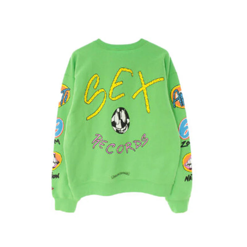 Chrome Hearts Matty Boy Sex Records Crewneck Sweatshirt Citrus