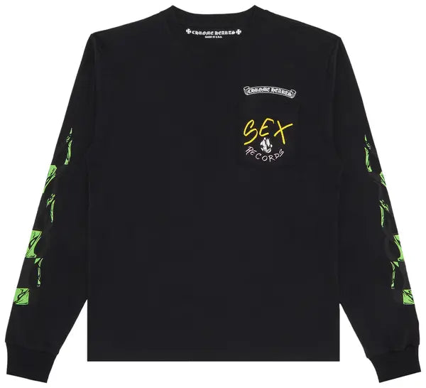 Chrome Hearts Matty Box Sex Records Long Sleeve Tee Black