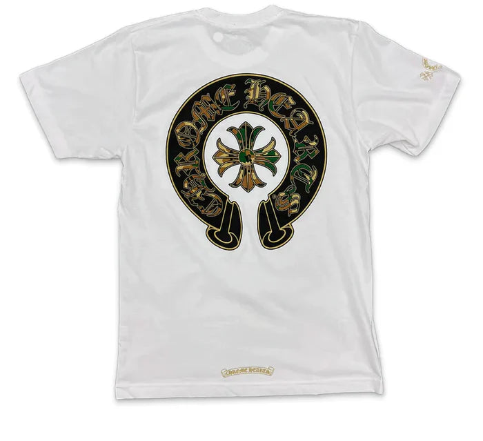 Chrome Hearts Camo Horseshoe Pocket T-Shirt White