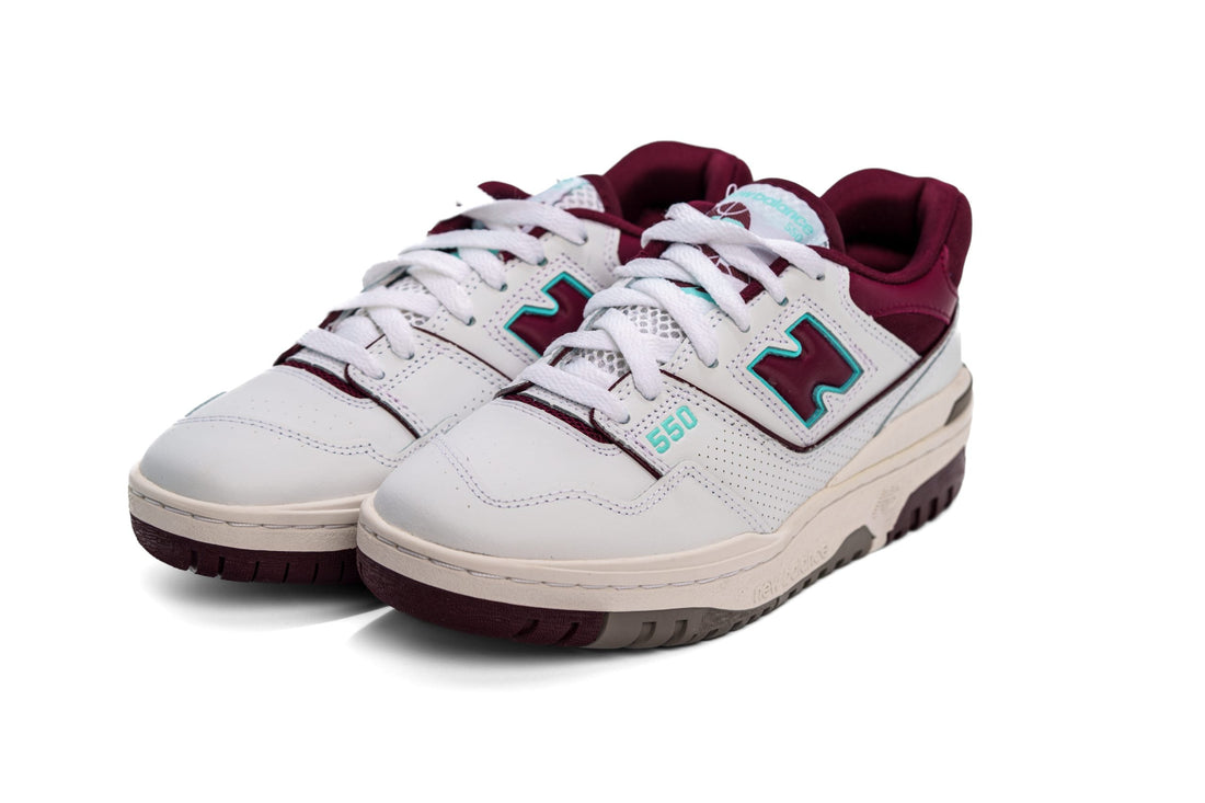 New Balance 550 Burgundy Cyan