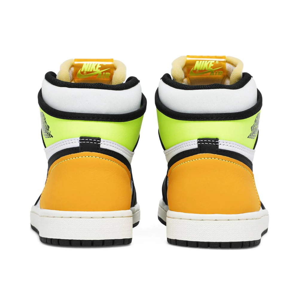 Air Jordan 1 Retro High White Black Volt University Gold