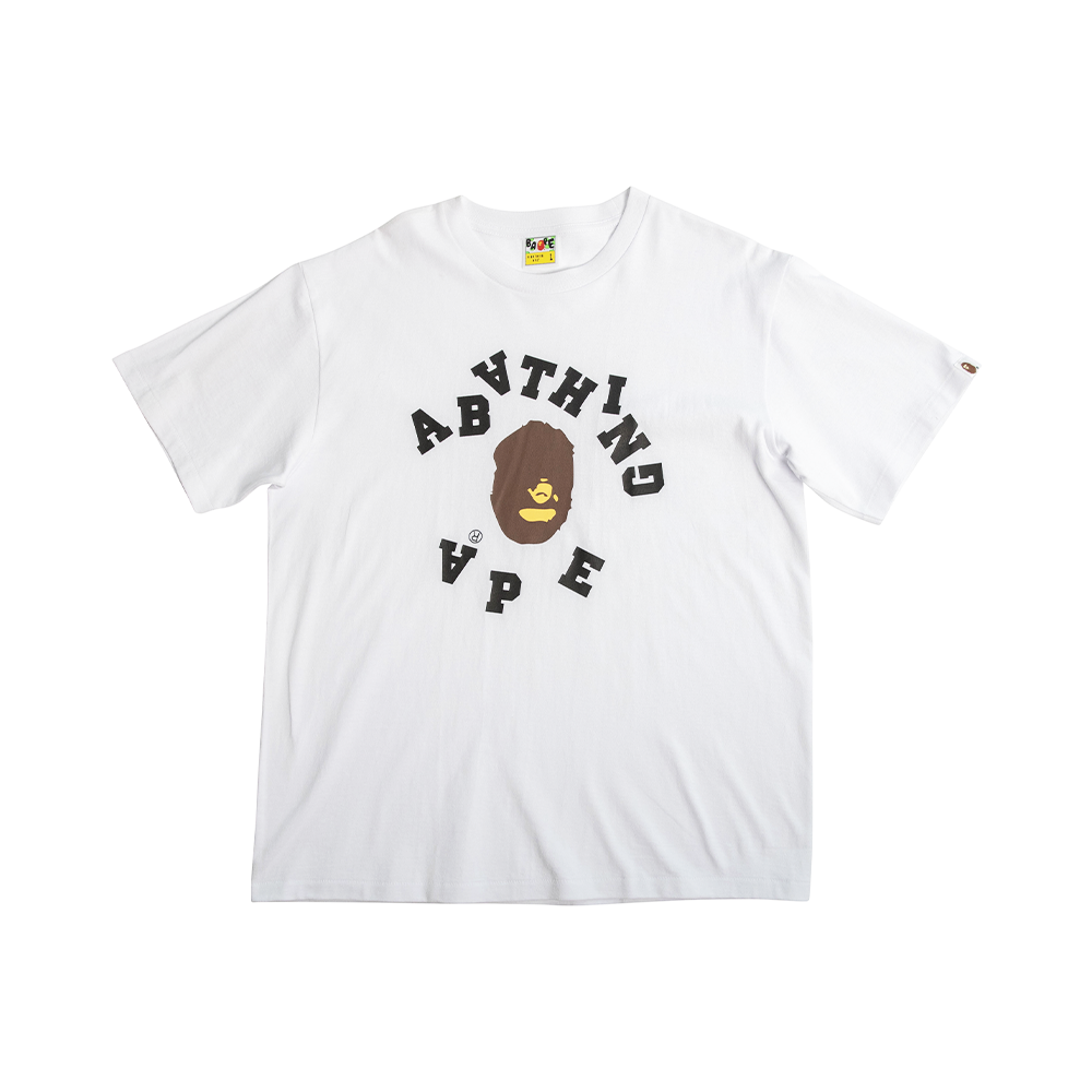 Bathing Ape "Mixed Letters" White T-shirt