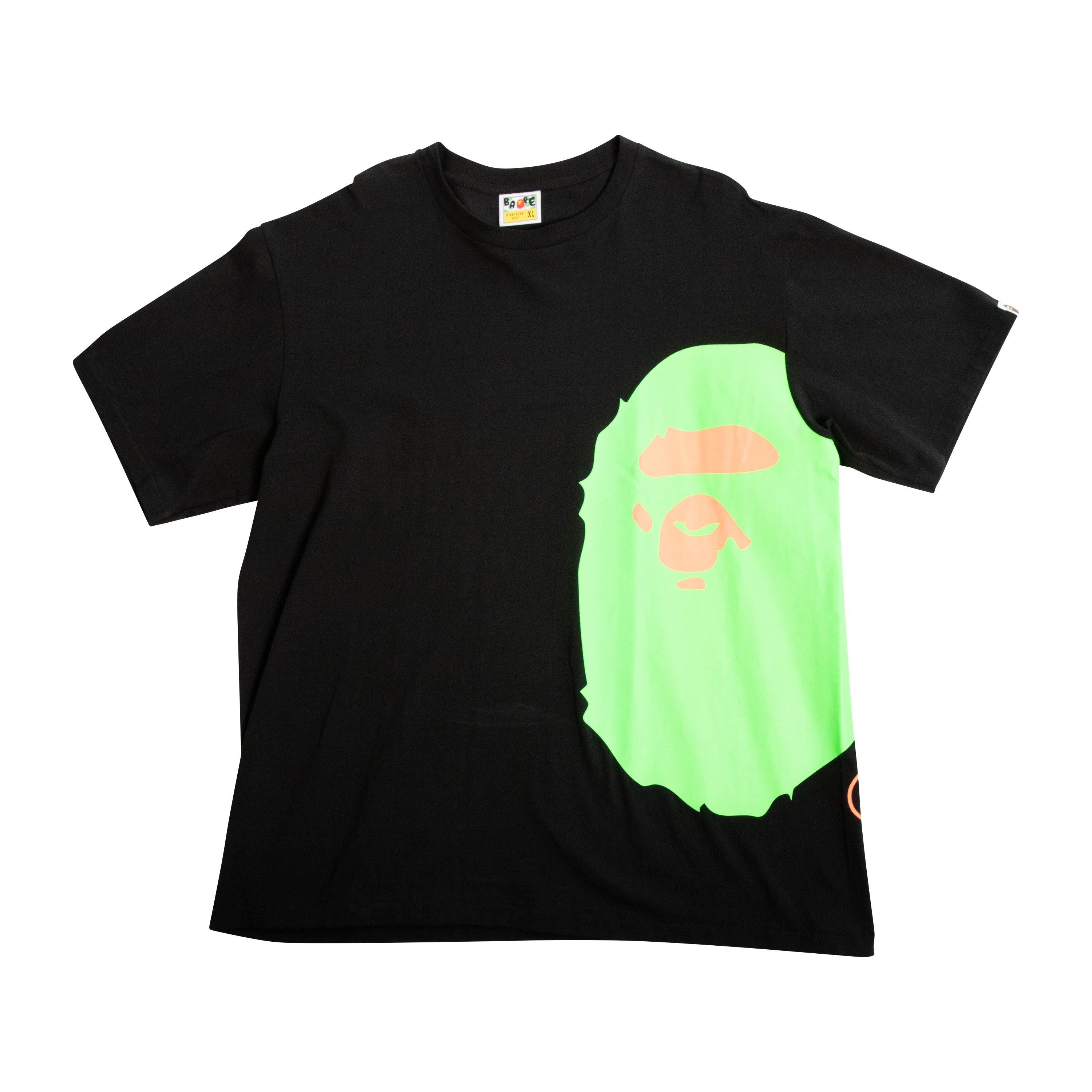 Bathing Ape Neon Green Head T-shirt