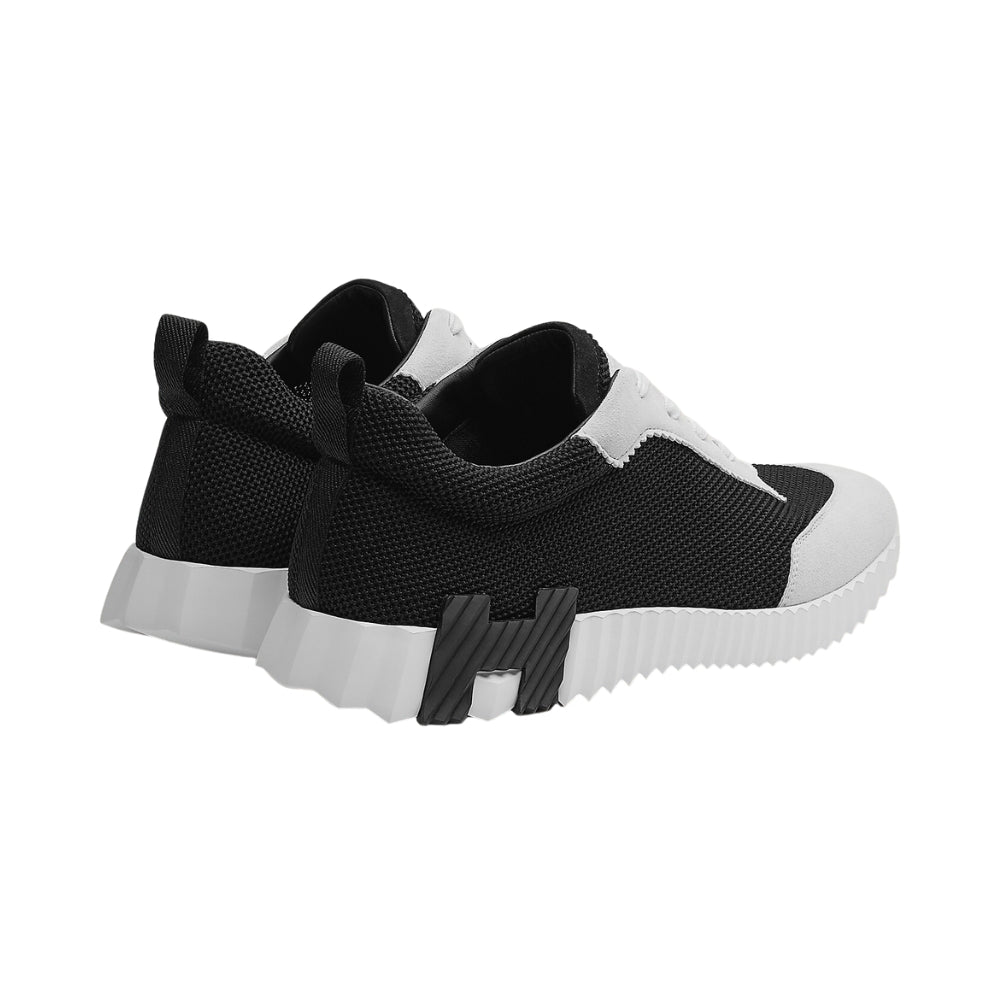 Hermes Bouncing Handmade Sneaker Black White