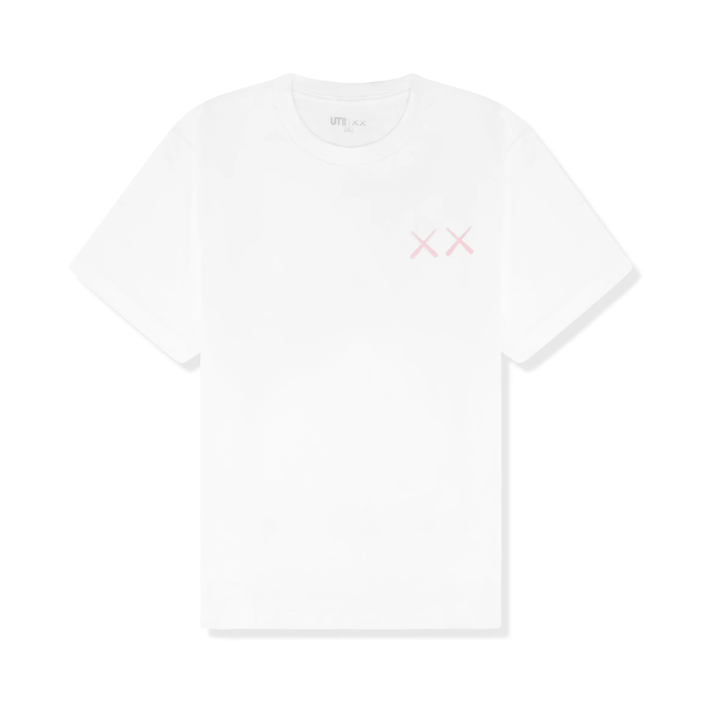 Kaws x Uniqlo UT Short Sleeve Graphic T-Shirt White Pink