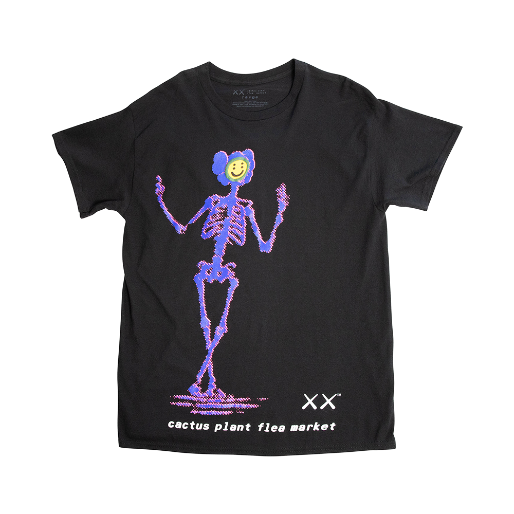 Kaws Cactus Plant Flea Market "Skeleton" T-shirt