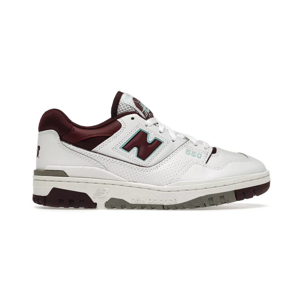 New Balance 550 Burgundy Cyan