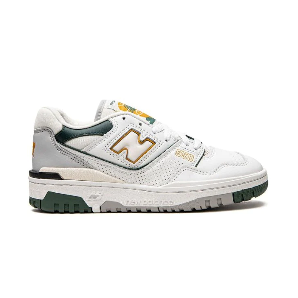 New Balance 550 White Nightwatch Green