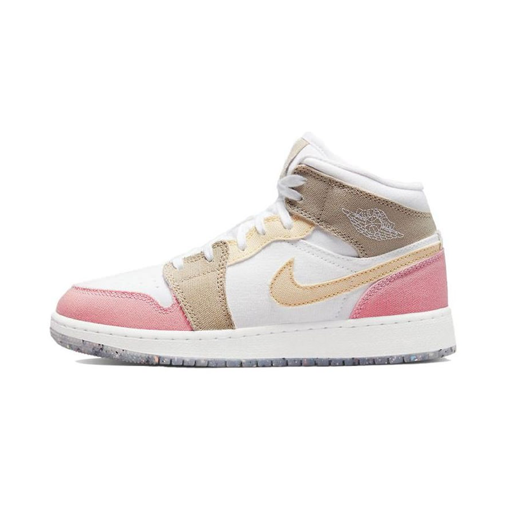 Air Jordan 1 Mid SE Pastel Vivid Green Grind (GS)