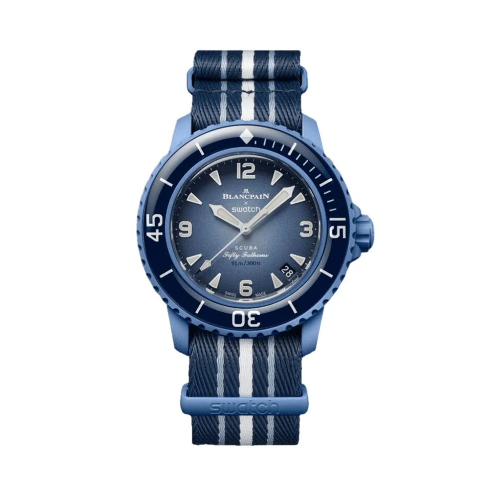 Swatch X Blancpain Atlantic Ocean Automatic Watch - Blue